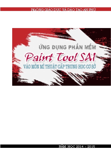 Sáng kiến kinh nghiệm Ứng dụng phần mềm Paint Tool SAI vào môn Mĩ thuật cấp Trung học cơ sở